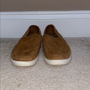 Tan Sanuk slip ons